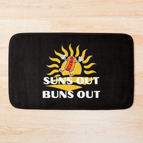 Item preview, Funny Suns Out Buns Out Summer Hamburger Hotdog Picnic designed and sold by MagicSD Designs.