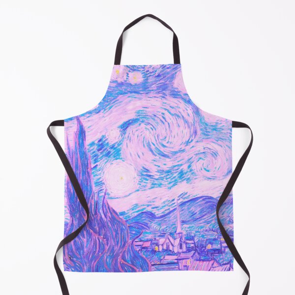 Item preview, Starry Night Pastel Aesthetic Kawaii Pink designed and sold by Neon Purple Noodle Bar.