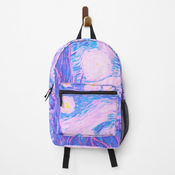 Item preview, Starry Night Pastel Aesthetic Kawaii Pink designed and sold by Neon Purple Noodle Bar.