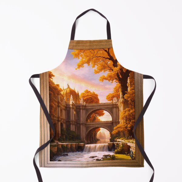Item preview, The Park At The Satians Falls Museum Beautiful Fantasy AI Concept Art by Xzendor7 designed and sold by Xzendor7 Digital Art Creations.