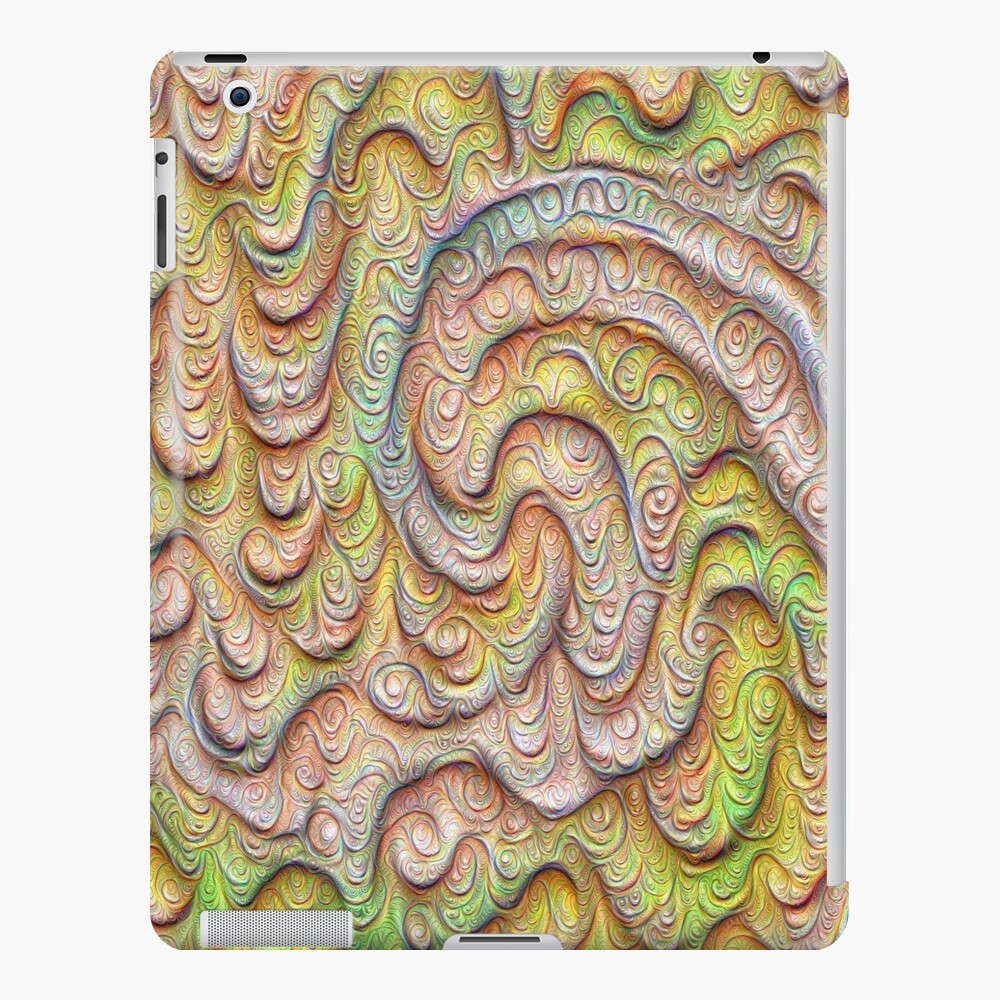 Frozen spring wave #DeepDream #Art | Sasalusais pavasara vilnis iPad Case & Skin