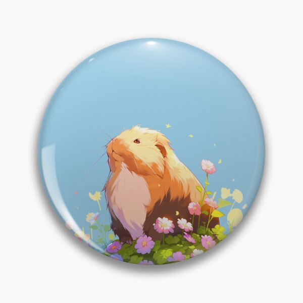Item preview, Guinea pig in the meadow  designed and sold by thoruart.