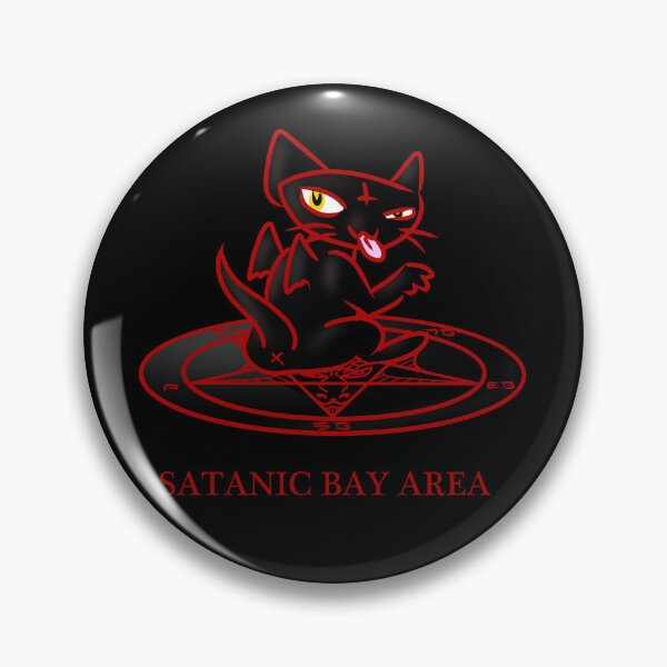 Item preview, Satanic Bay Area Sassy Cat designed and sold by BlackMassAppeal.