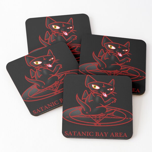 Item preview, Satanic Bay Area Sassy Cat designed and sold by BlackMassAppeal.