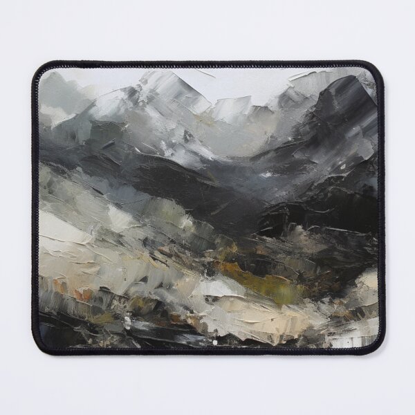 Item preview, Black Mountainscape Canvas Print designed and sold by artbybodhi.