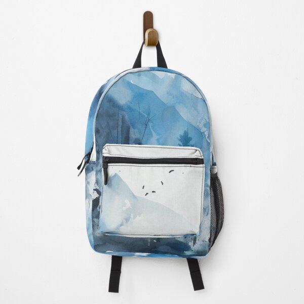 Item preview, Blue Mountainscape Canvas Print designed and sold by artbybodhi.