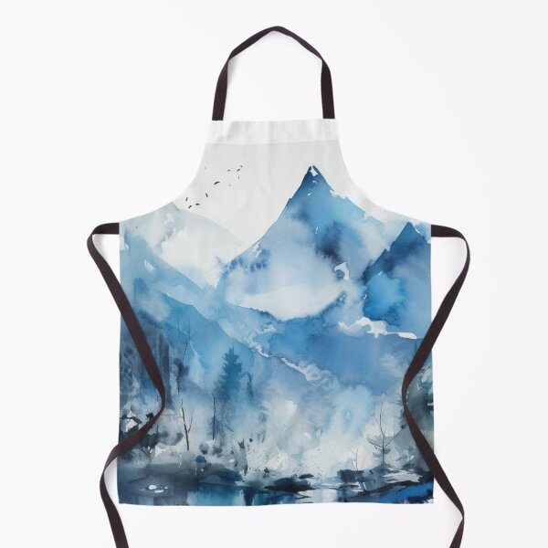 Item preview, Blue Mountainscape Canvas Print designed and sold by artbybodhi.