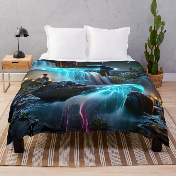 Item preview, Bioluminescent Waterfalls 1 Design  designed and sold by MuyPH.