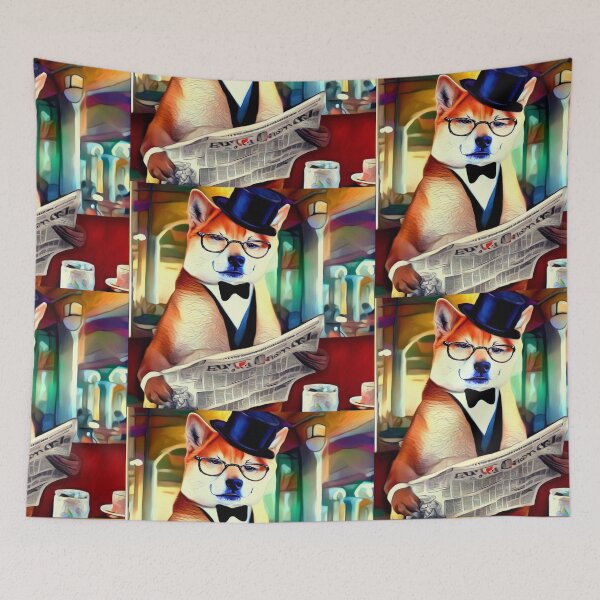 Item preview, Shiba inu portrait  designed and sold by Witty-Kids.