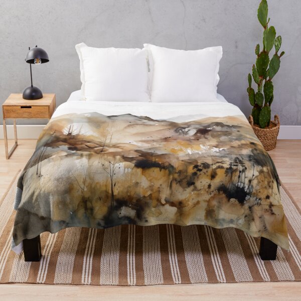 Item preview, Brown Mountainscape Canvas Print designed and sold by artbybodhi.