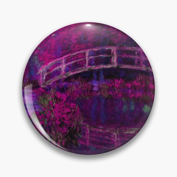 Item preview, Monet The Japanese Bridge (The Bridge in Monet's Garden) purple designed and sold by PureVintageLove.