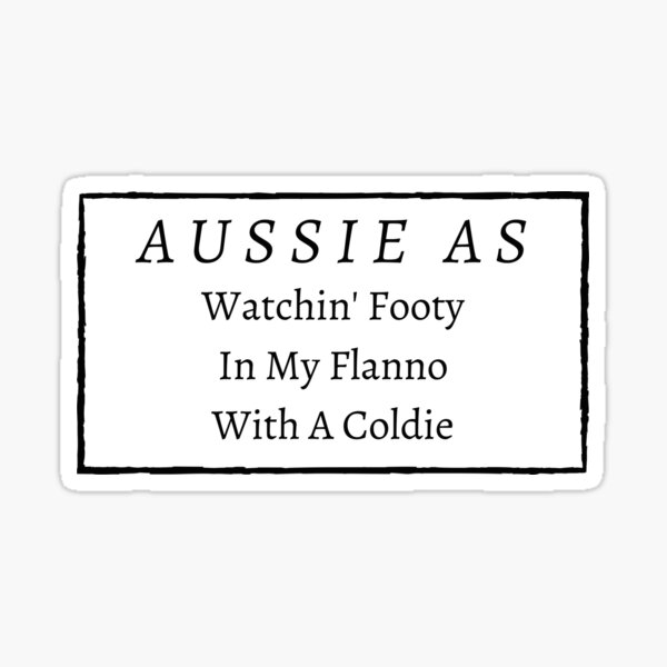 Aperçu de l'œuvre Aussie en train de regarder Footy In My Flanno avec un Coldie créée et vendue par Little-Bit-Xtra.