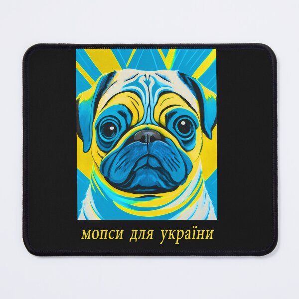 Item preview, Pugs for Ukraine in Ukrainian 2 designed and sold by RedBluffTraders.