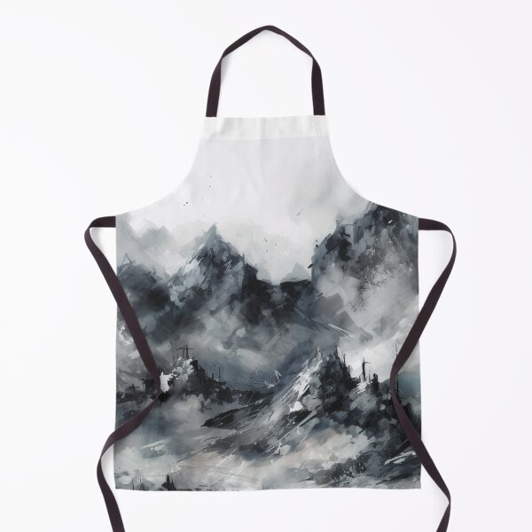 Item preview, Grey Mountainscape Canvas Print designed and sold by artbybodhi.