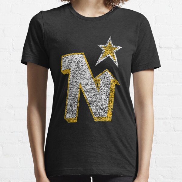 Minnesota North Stars Throwback Vintage Slim Fit White T Shirt