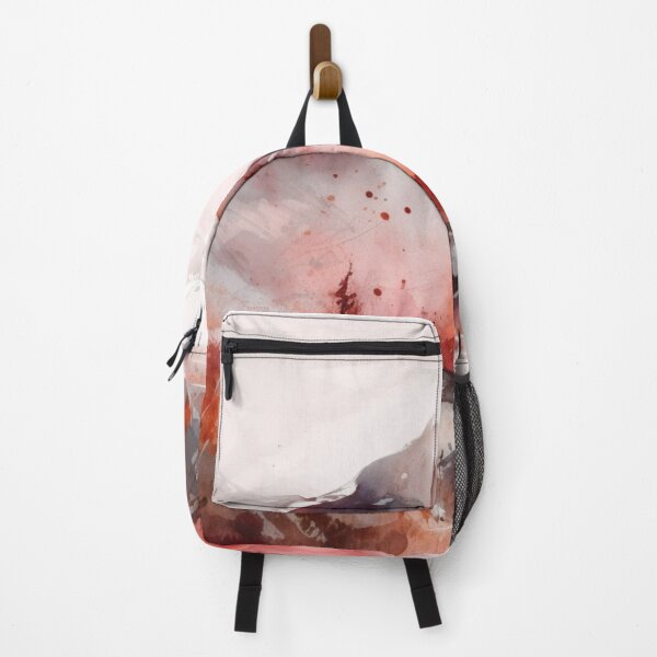 Item preview, Maroon Mountainscape Canvas Print designed and sold by artbybodhi.