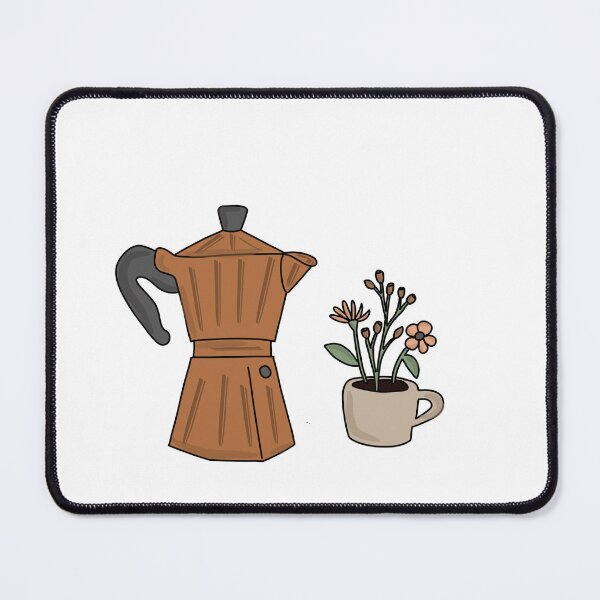 Item preview, coffee pot with flowers designed and sold by Sharonmtm.