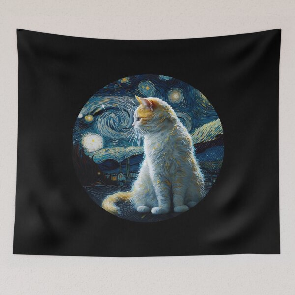 Item preview, Van gogh Style Cat  designed and sold by Vangoholic.