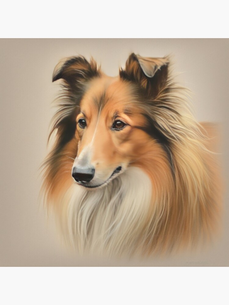 Magnet & Sticker - Lassie Dog - 6″ x 5″