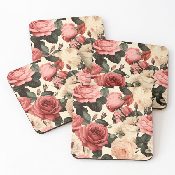 Item preview, White and pink roses designed and sold by SilviaDays.