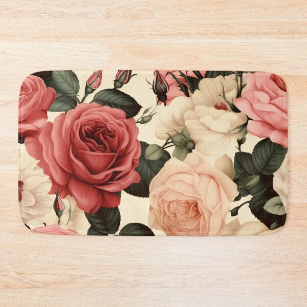 Item preview, White and pink roses designed and sold by SilviaDays.