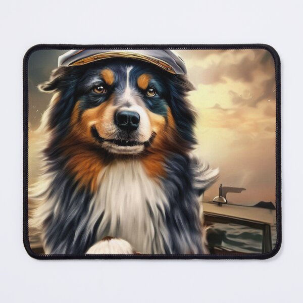 Item preview, Australian Sheppard portrait  designed and sold by Witty-Kids.