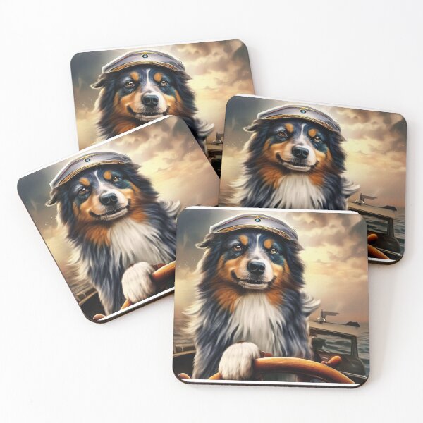 Item preview, Australian Sheppard portrait  designed and sold by Witty-Kids.