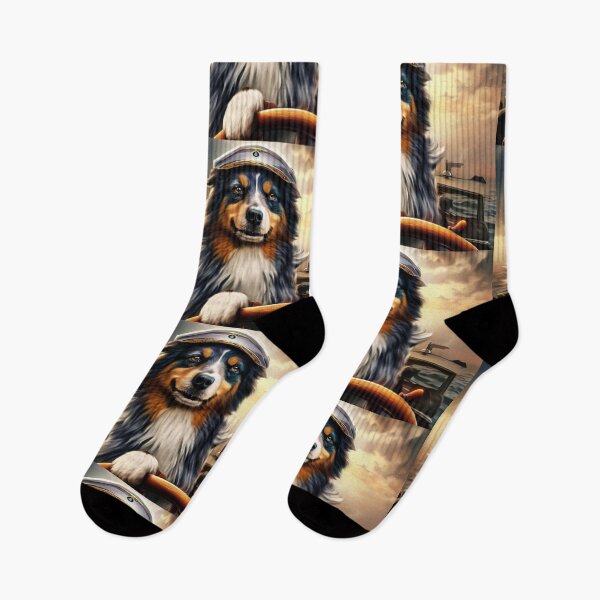 Item preview, Australian Sheppard portrait  designed and sold by Witty-Kids.
