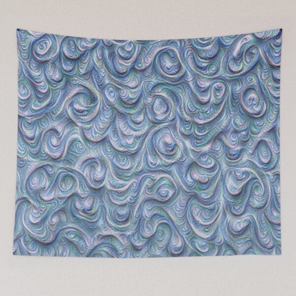Item preview, Surface texture #DeepDream #Art Blue designed and sold by blackhalt.
