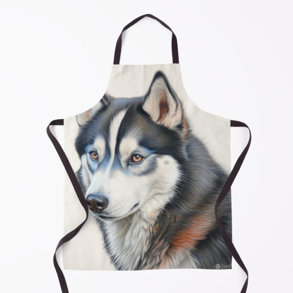 Item preview, Mesmerizing Colored Pencil Siberian Husky Artwork designed and sold by printmeartfully.