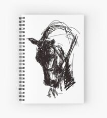 Dressage Horse Drawing Spiral Notebook