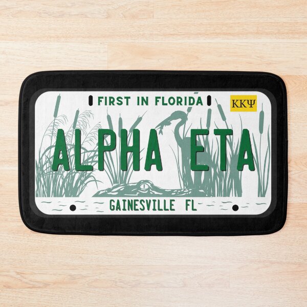 Item preview, Alpha Eta License Plate designed and sold by kkpsiah.