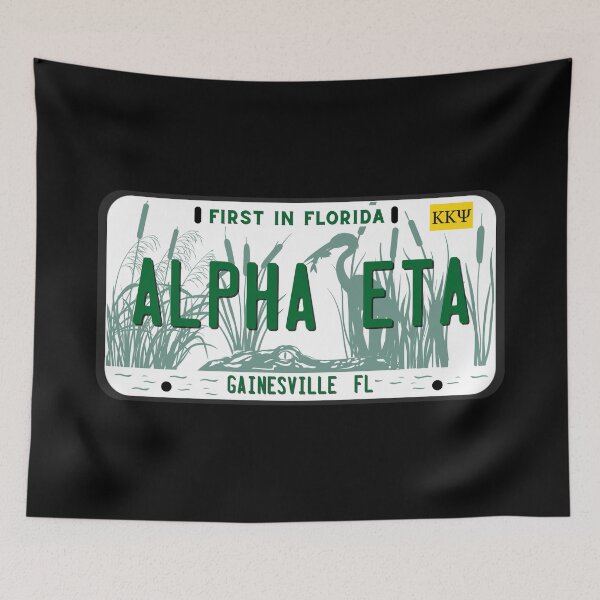 Item preview, Alpha Eta License Plate designed and sold by kkpsiah.
