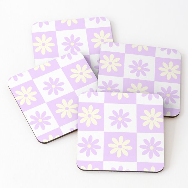 Item preview, Pastel Lilac and Yellow Floral Tile designed and sold by giftsbyliv.