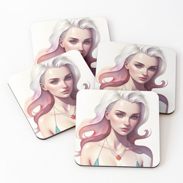 Item preview, Beautiful Blonde Woman with Necklace designed and sold by Erika V..