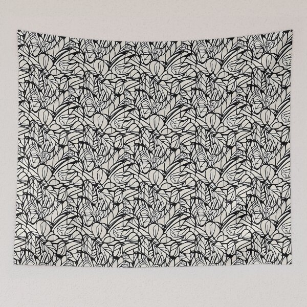 Item preview, Abstract Line Black and White Pattern designed and sold by SparrowStud28.