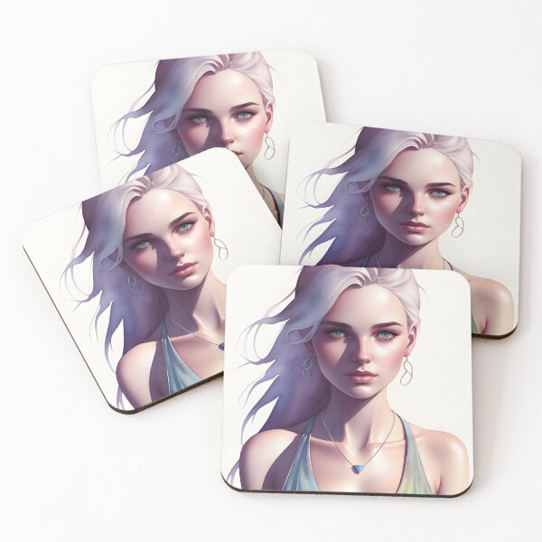 Item preview, Beautiful Blonde Woman with Necklace designed and sold by Erika V..