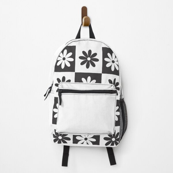 Item preview, Monochrome Black and White Floral Tile Contrast designed and sold by shopcosmiclatte.