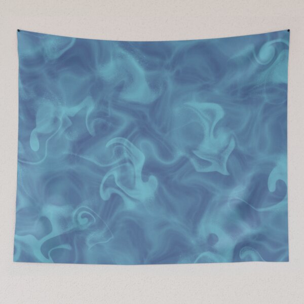 Item preview, Abstract shapes in turquoise blue and light blue tones designed and sold by gredadesigns.