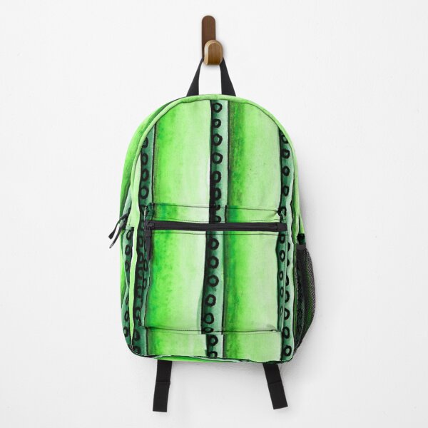 Item preview, green stripes, pattern, watercolor, fine art designed and sold by janianna.