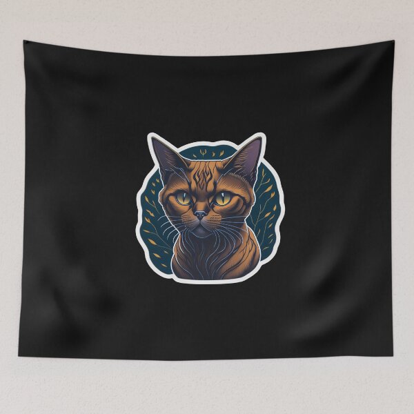 Item preview, Burmese cat (Sticker and Print Out) designed and sold by Sir Elgin Ortiz.