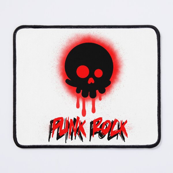Item preview, Red Punk Rock Skull designed and sold by BrainFever.
