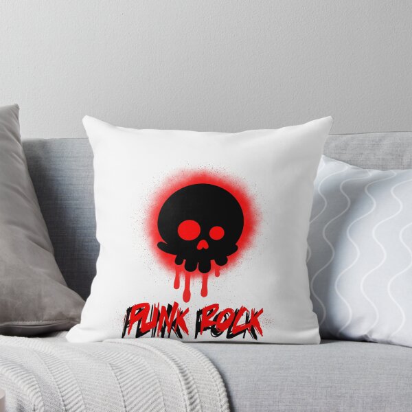 Item preview, Red Punk Rock Skull designed and sold by BrainFever.