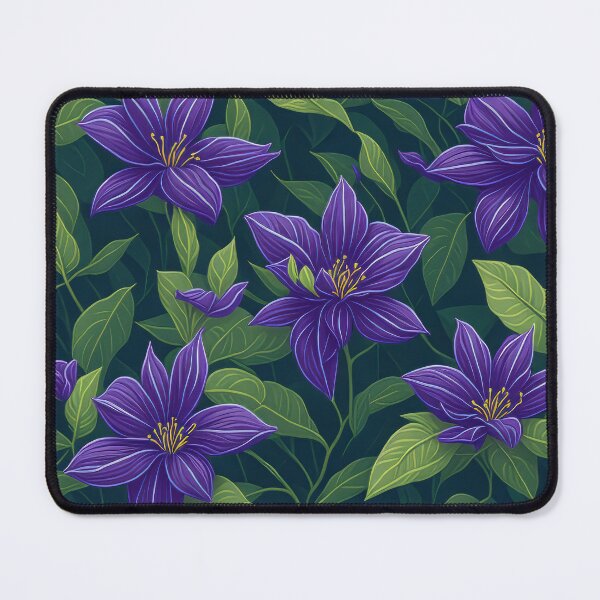Artikelvorschau, Digitale Kunst einer lila Jasminblüte entworfen und verkauft von EarthlyLiving.