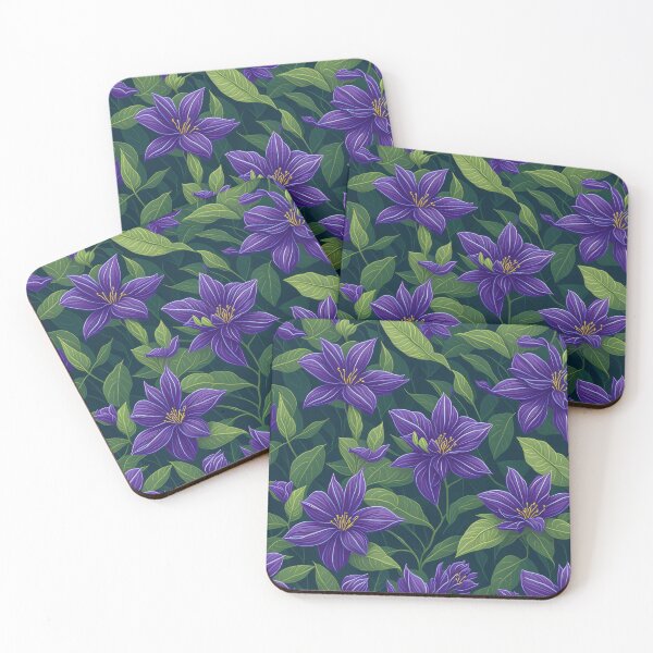 Item preview, Digital Art of a Purple Jasmin Flowers  designed and sold by EarthlyLiving.