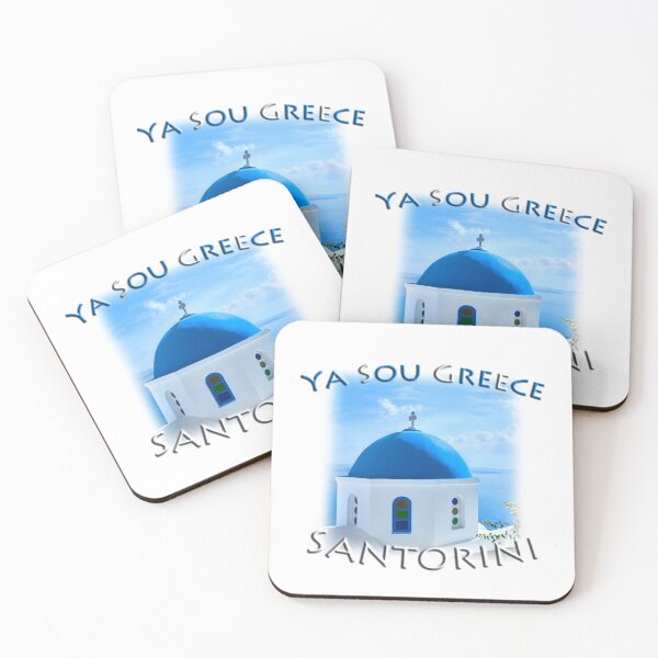 Item preview, Ya Sou - Greece Santorini Blue Dome designed and sold by Adam Gormley.