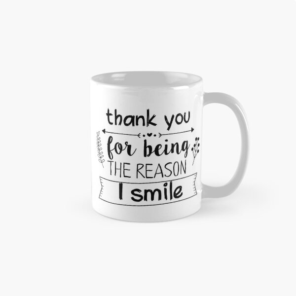 Item preview, Thank you for being the reason I smile Romantic quote Love valentine typography designed and sold by vanessavolk.