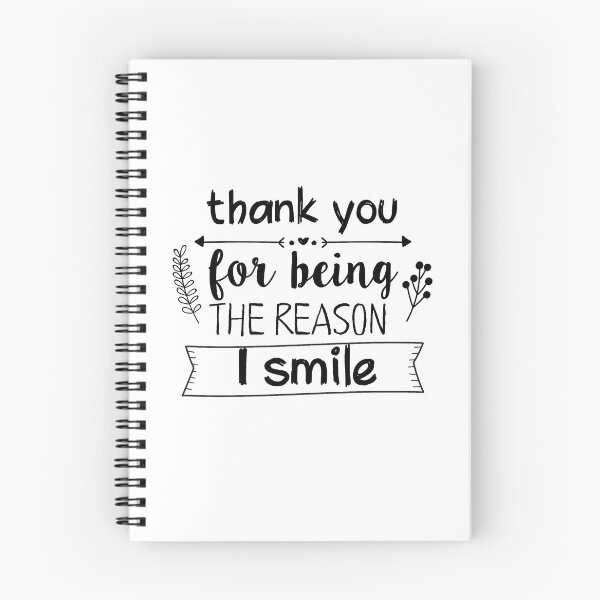 Item preview, Thank you for being the reason I smile Romantic quote Love valentine typography designed and sold by vanessavolk.