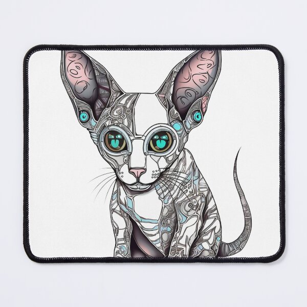 Item preview, HiTech Rex Co. Cornish Rex's Silver Closure - Futuristic & Witty Cat Design Trends designed and sold by DooodleGod.