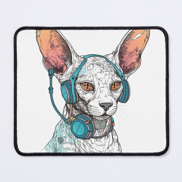 Item preview, tech, futuristic, high, Cornish Rex, sleek, robotic, advanced, chic, modernistic, mechanical, electric. designed and sold by DooodleGod.